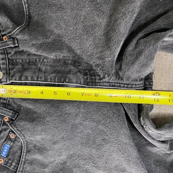 Vintage Express Bleus Bootcut Denim Jeans Women's 9/10 High Rise Black USA VTG - Picture 9 of 15